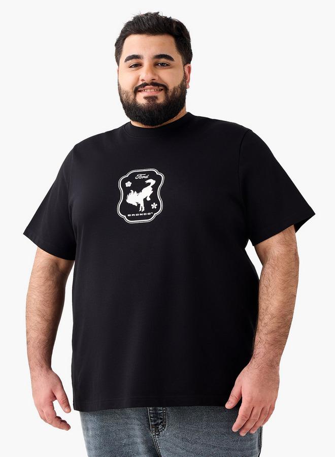 Maxim Men Regular Fit Crew Neck Short Sleeves Ford Bronco Print T-shirt - Image 4